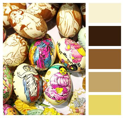 Easter Eggs Easter Colorful Image